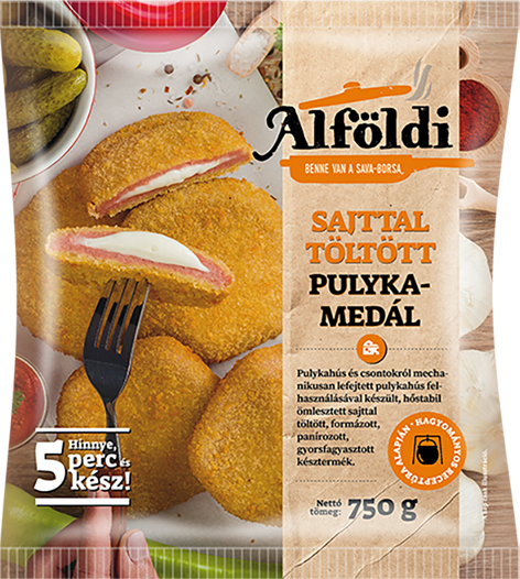 Alföldi Turkey Medallion with cheese filling